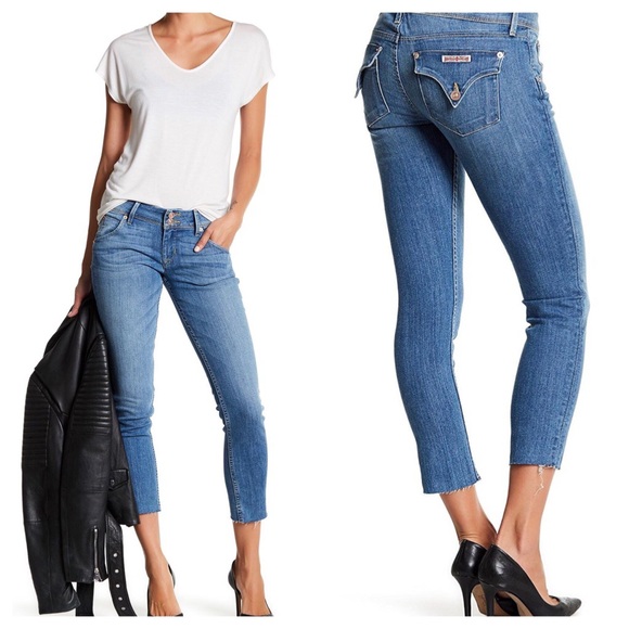 Hudson Jeans Denim - New Hudson Collin Skinny Crop Jeans Light Wash